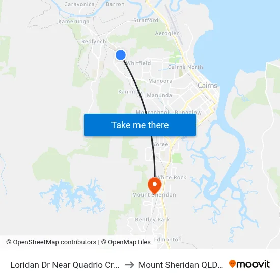 Loridan Dr Near Quadrio Cr Hail'N'Ride to Mount Sheridan QLD Australia map