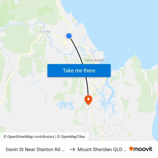 Gavin St Near Stanton Rd Hail 'N' Ride to Mount Sheridan QLD Australia map