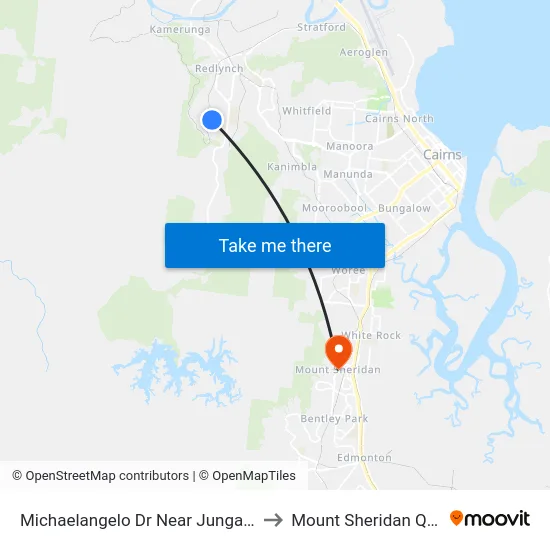 Michaelangelo Dr Near Jungara Rd Hail 'N' Ride to Mount Sheridan QLD Australia map