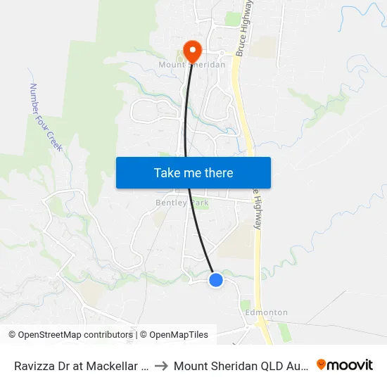 Ravizza Dr at Mackellar Close to Mount Sheridan QLD Australia map