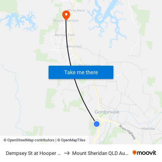 Dempsey St at Hooper Close to Mount Sheridan QLD Australia map