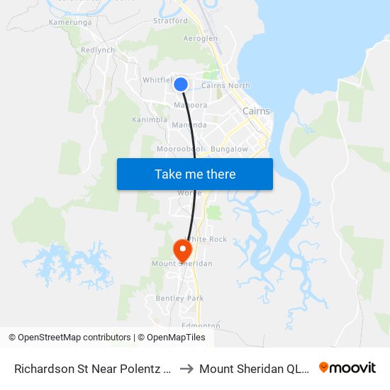 Richardson St Near Polentz St Hail 'N' Ride to Mount Sheridan QLD Australia map