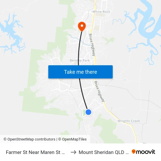 Farmer St Near Maren St Hail 'N' Ride to Mount Sheridan QLD Australia map