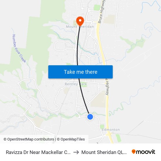 Ravizza Dr Near Mackellar Cl Hail 'N' Ride to Mount Sheridan QLD Australia map