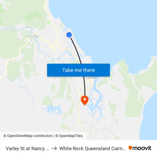 Varley St at Nancy Street to White Rock Queensland Cairns Region map