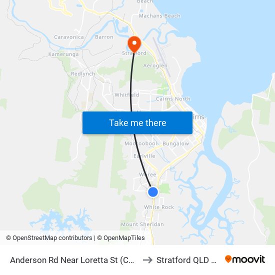 Anderson Rd Near Loretta St (Coconut Village) to Stratford QLD Australia map