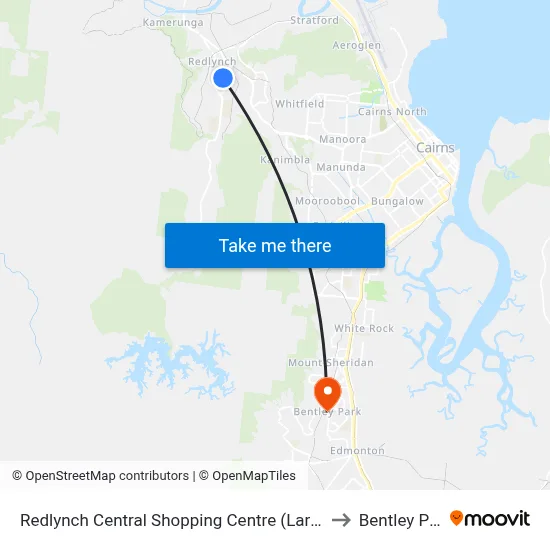 Redlynch Central Shopping Centre (Larsen St) to Bentley Park map