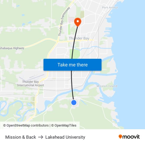 Mission & Back to Lakehead University map