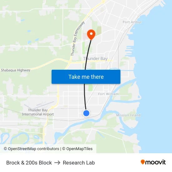 Brock & 200s Block to Research Lab map
