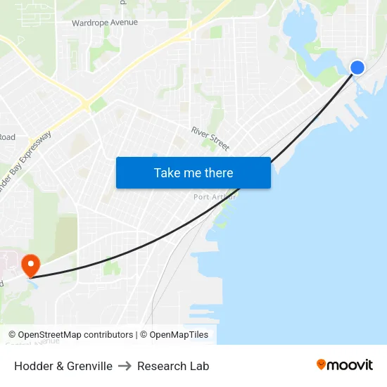 Hodder & Grenville to Research Lab map