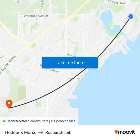 Hodder & Morse to Research Lab map