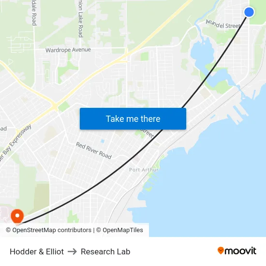 Hodder & Elliot to Research Lab map