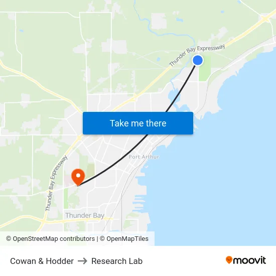 Cowan & Hodder to Research Lab map