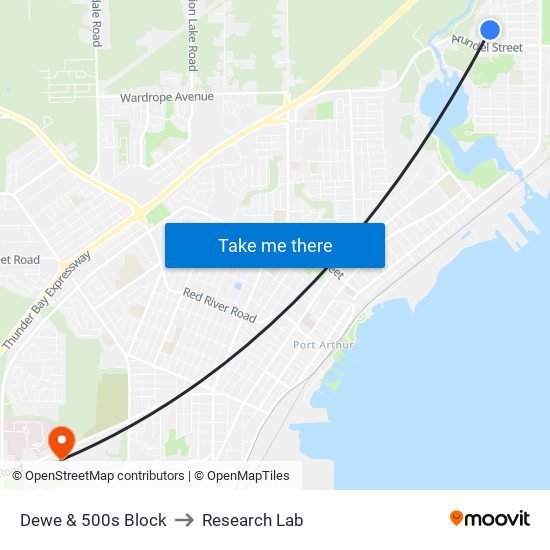 Dewe & 500s Block to Research Lab map