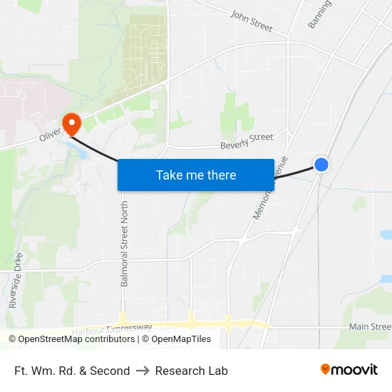 Ft. Wm. Rd. & Second to Research Lab map