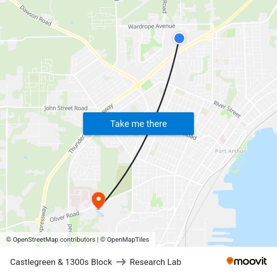 Castlegreen & 1300s Block to Research Lab map