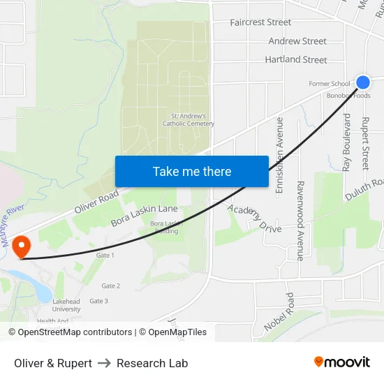 Oliver & Rupert to Research Lab map