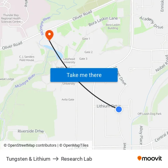 Tungsten & Lithium to Research Lab map