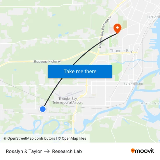 Rosslyn & Taylor to Research Lab map