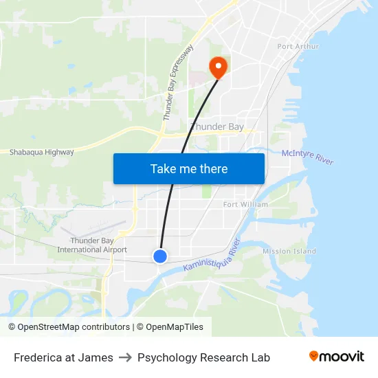 Frederica at James to Psychology Research Lab map