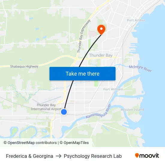 Frederica & Georgina to Psychology Research Lab map