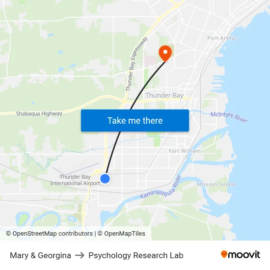 Mary & Georgina to Psychology Research Lab map