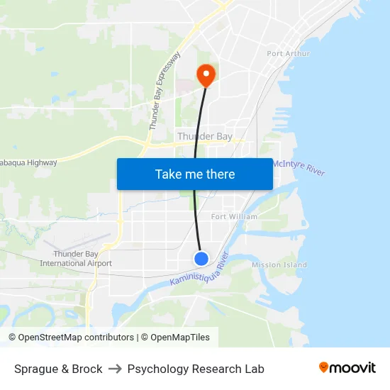 Sprague & Brock to Psychology Research Lab map