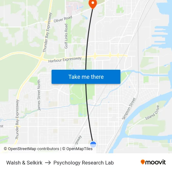 Walsh & Selkirk to Psychology Research Lab map