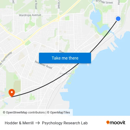 Hodder & Merrill to Psychology Research Lab map