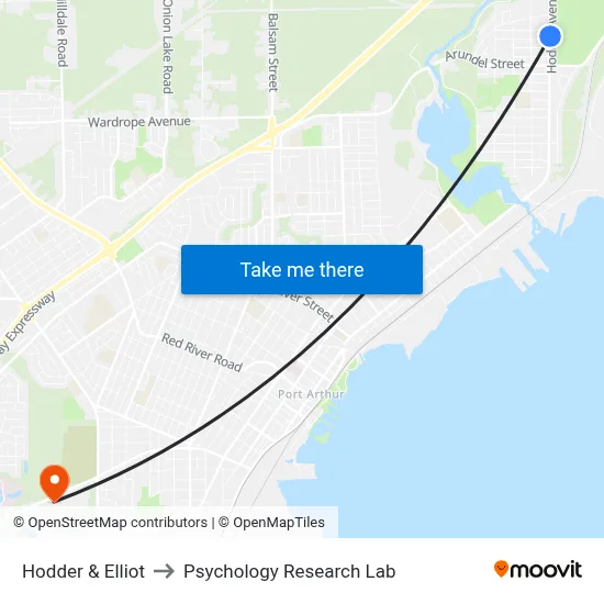 Hodder & Elliot to Psychology Research Lab map