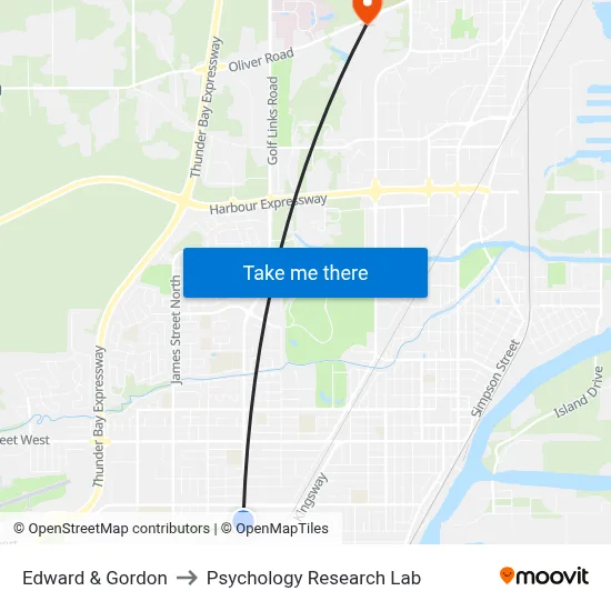 Edward & Gordon to Psychology Research Lab map
