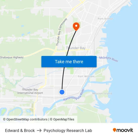 Edward & Brock to Psychology Research Lab map