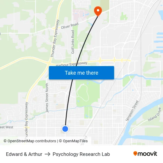 Edward & Arthur to Psychology Research Lab map