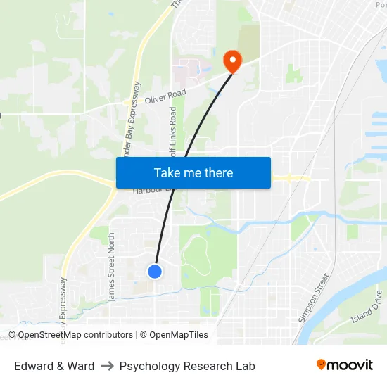 Edward & Ward to Psychology Research Lab map