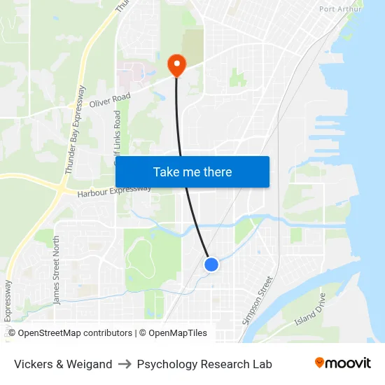 Vickers & Weigand to Psychology Research Lab map