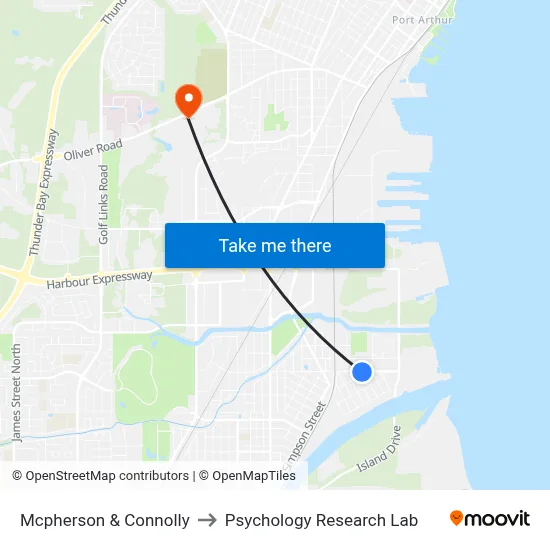 Mcpherson & Connolly to Psychology Research Lab map