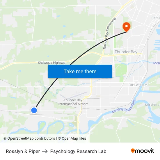Rosslyn & Piper to Psychology Research Lab map