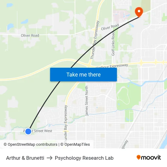 Arthur & Brunetti to Psychology Research Lab map