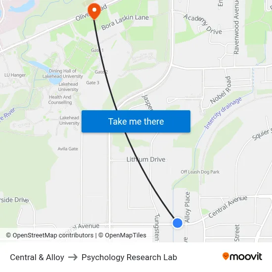 Central & Alloy to Psychology Research Lab map