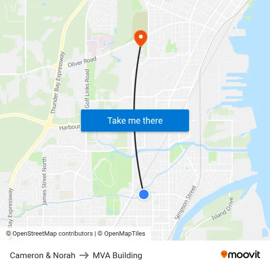 Cameron & Norah to MVA Building map