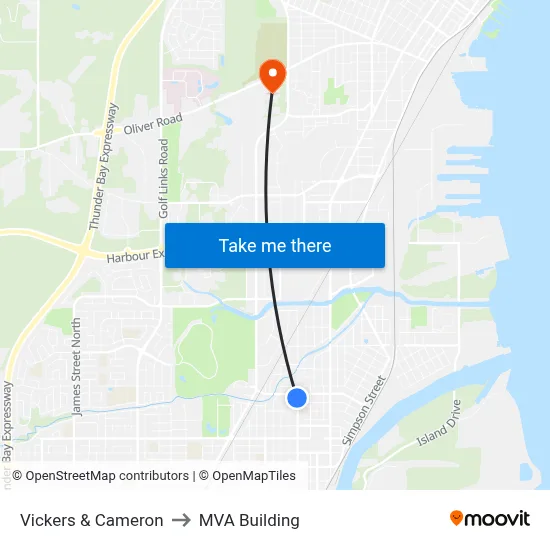 Vickers & Cameron to MVA Building map