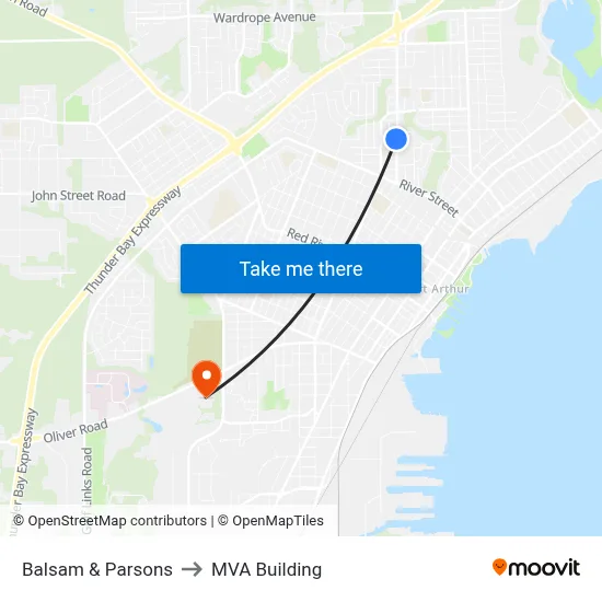 Balsam & Parsons to MVA Building map