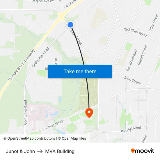 Junot & John to MVA Building map