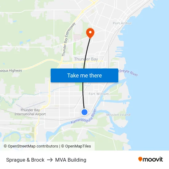 Sprague & Brock to MVA Building map