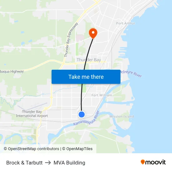 Brock & Tarbutt to MVA Building map