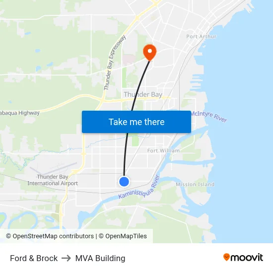 Ford & Brock to MVA Building map