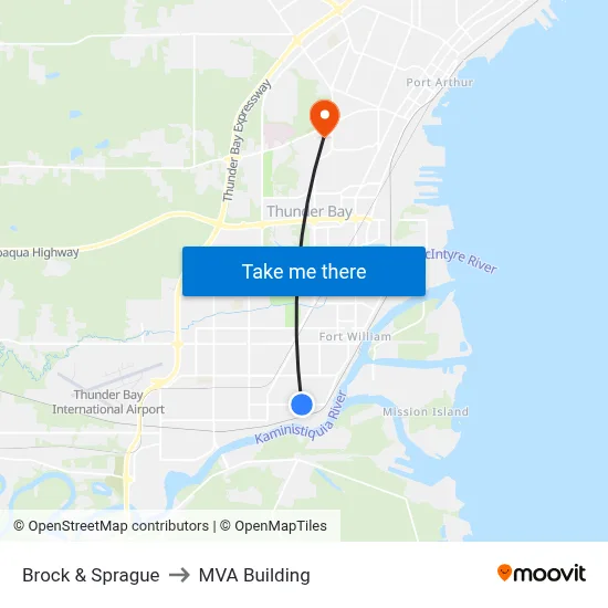 Brock & Sprague to MVA Building map