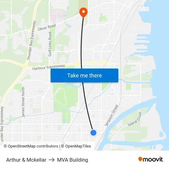 Arthur & Mckellar to MVA Building map