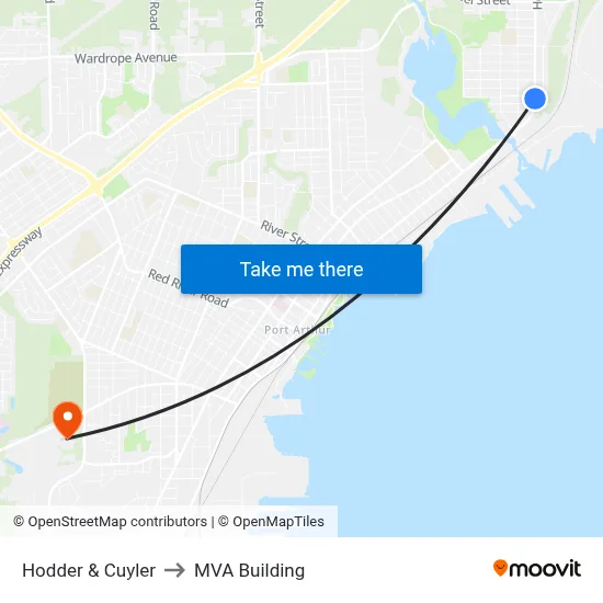 Hodder & Cuyler to MVA Building map