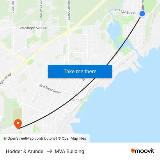 Hodder & Arundel to MVA Building map